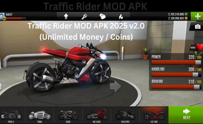 traffic rider apk mod