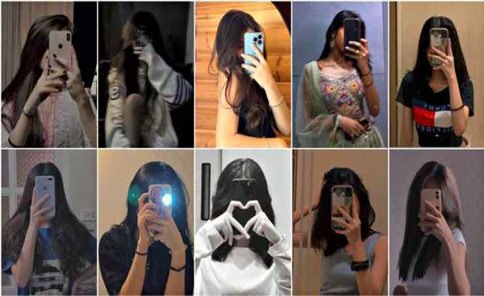attractive instagram hidden face dp for girls