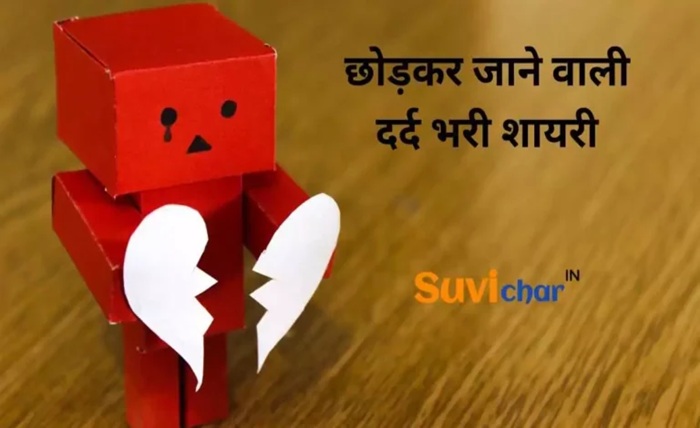 छोड़कर जाने वाली दर्द भरी शायरी