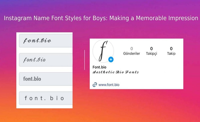 instagram name font style for boy