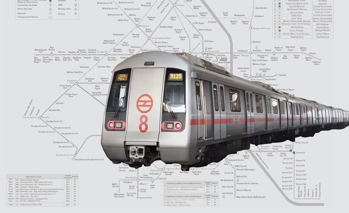 high quality full size delhi metro map