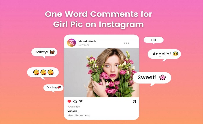 unique comment on girl pic for instagram