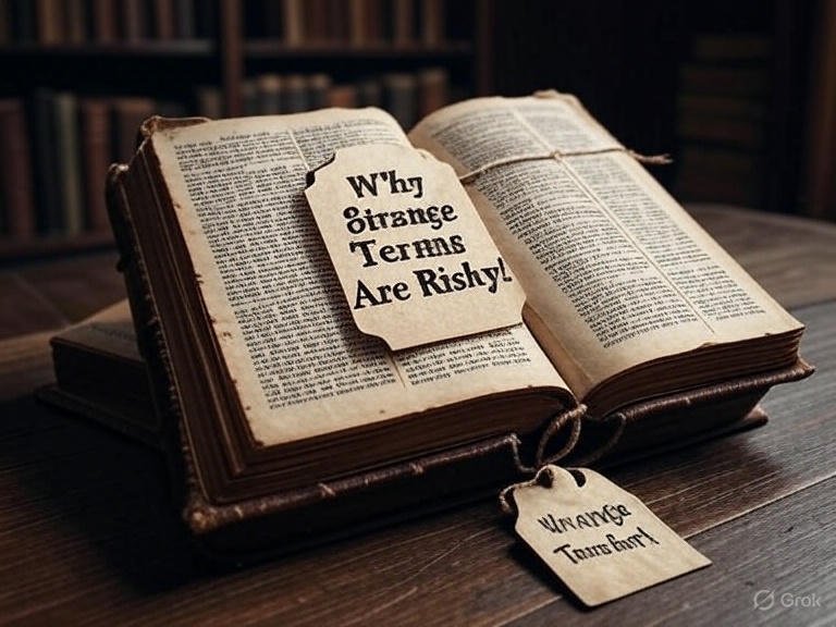 Why Strange Terms Are Risky
